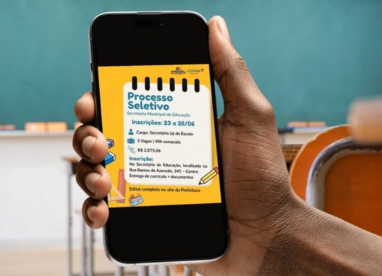 Cosmópolis abre seletivo para secretário de escola com salário de R$ 2 mil