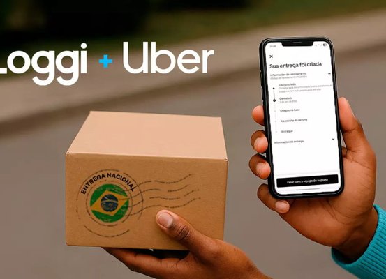 Uber e Loggi firmam parceria para entregas nacionais de pacotes