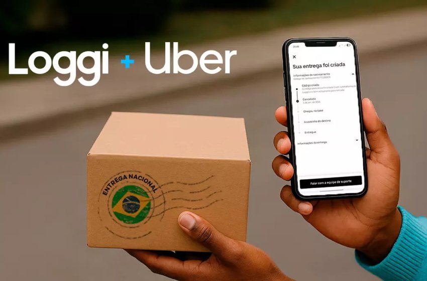Uber e Loggi firmam parceria para entregas nacionais de pacotes